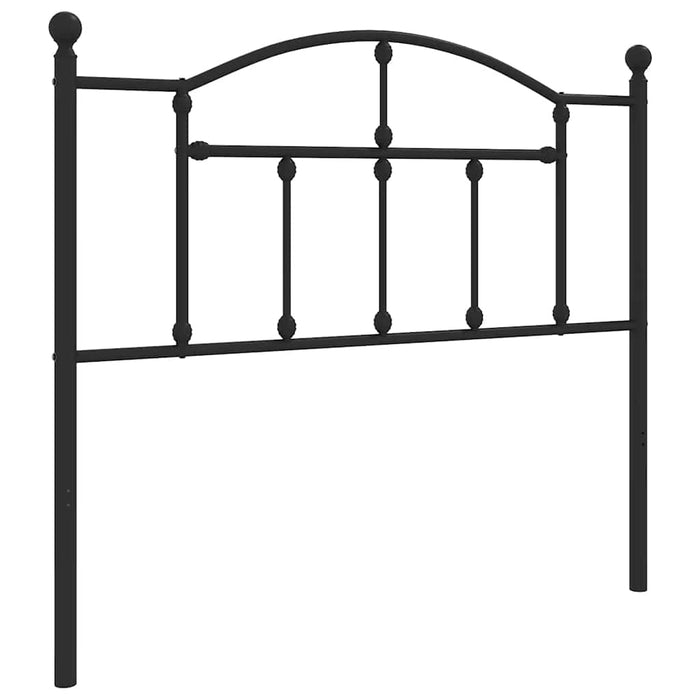Tăblie de pat de schimb metalică, negru, 100 cm WALTI