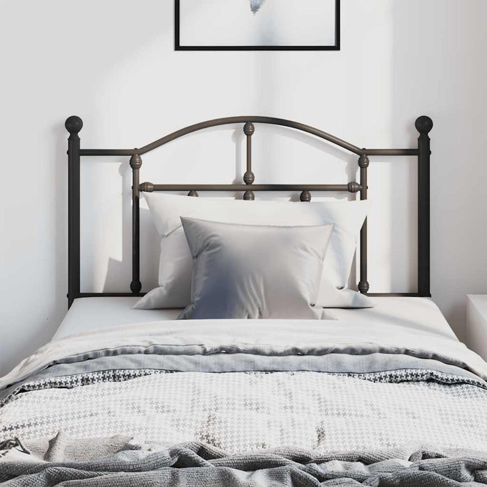 Tăblie de pat de schimb metalică, negru, 100 cm WALTI