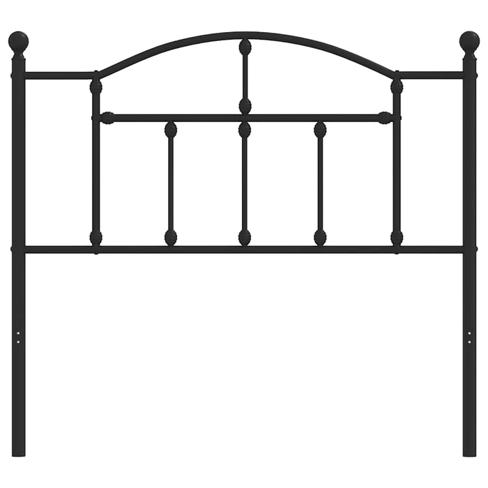 Tăblie de pat de schimb metalică, negru, 100 cm WALTI
