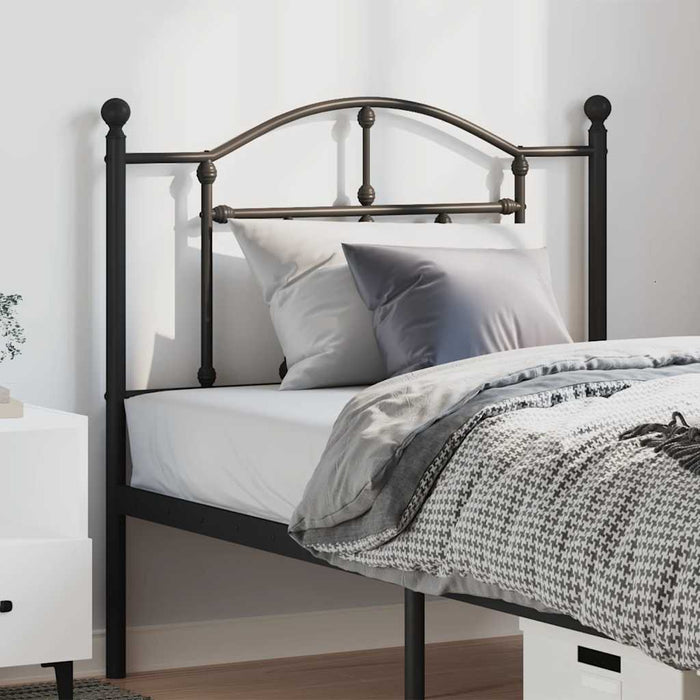 Tăblie de pat de schimb metalică, negru, 100 cm WALTI