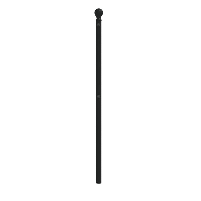 Tăblie de pat de schimb metalică, negru, 120 cm WALTI