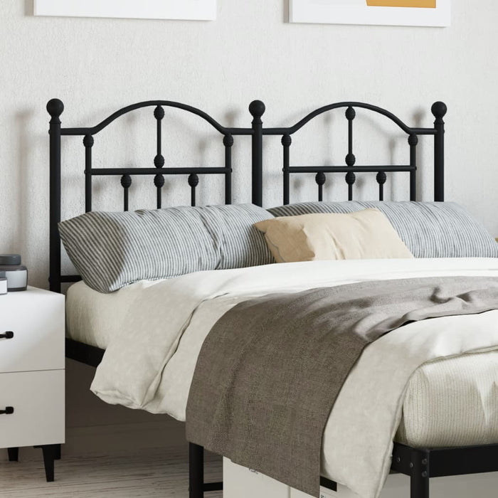 Tăblie de pat de schimb metalică, negru, 120 cm WALTI