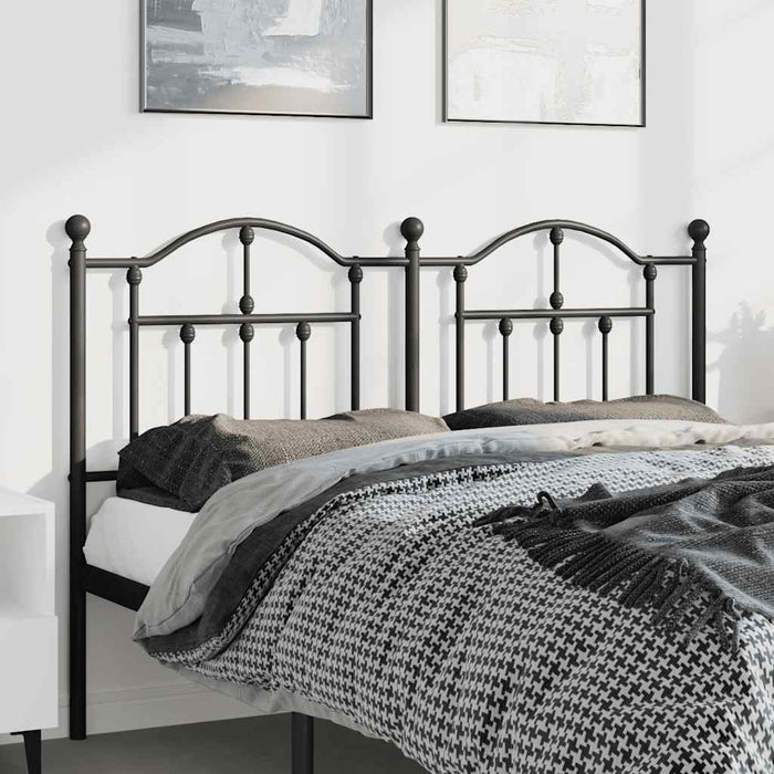 Tăblie de pat de schimb metalică, negru, 135 cm WALTI