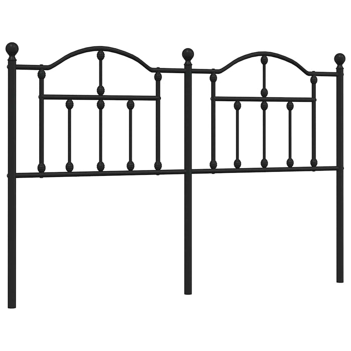 Tăblie de pat de schimb metalică, negru, 150 cm WALTI