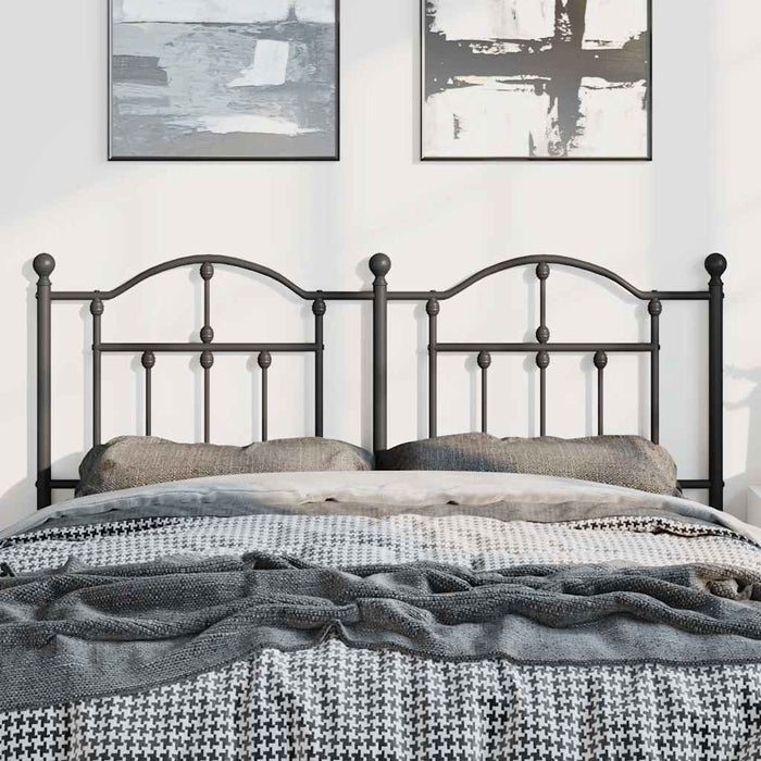 Tăblie de pat de schimb metalică, negru, 150 cm WALTI