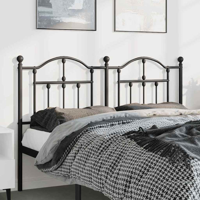 Tăblie de pat de schimb metalică, negru, 150 cm WALTI