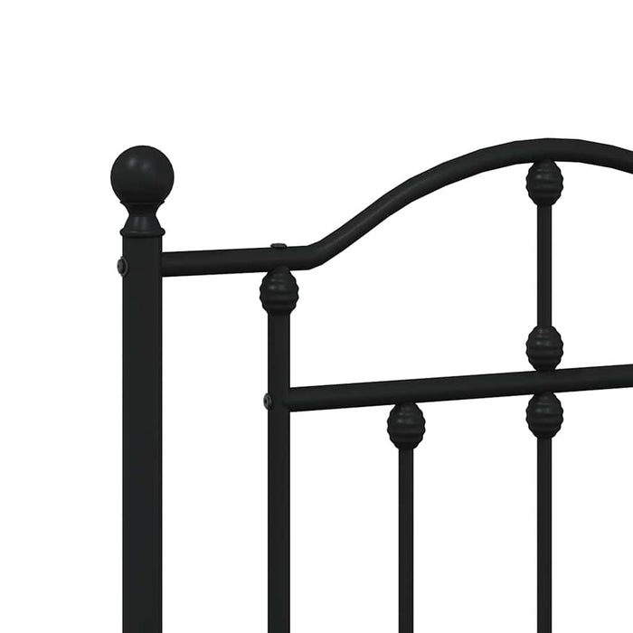 Tăblie de pat de schimb metalică, negru, 160 cm WALTI