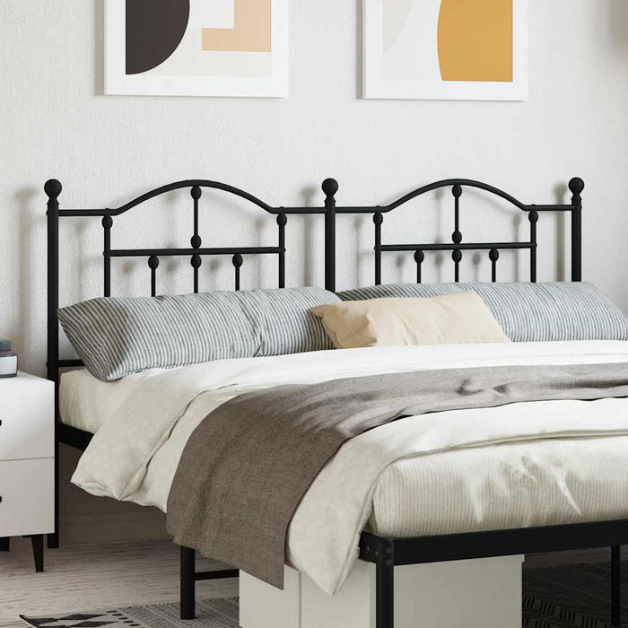 Tăblie de pat de schimb metalică, negru, 160 cm WALTI