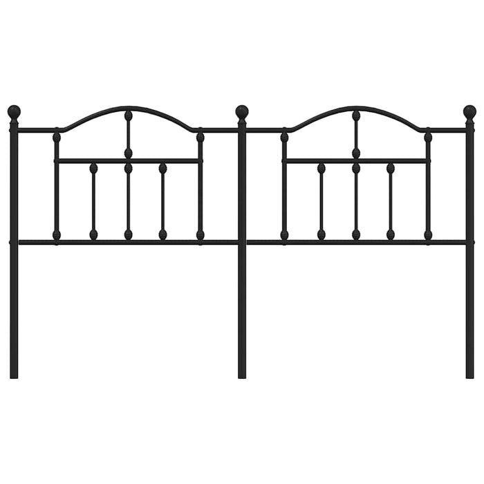 Tăblie de pat de schimb metalică, negru, 180 cm WALTI