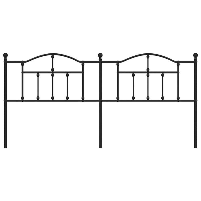 Tăblie de pat de schimb metalică, negru, 200 cm WALTI