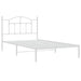 Cadru de pat din metal cu tăblie, alb, 107x203 cm - WALTI WALTI