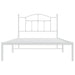 Cadru de pat din metal cu tăblie, alb, 107x203 cm - WALTI WALTI