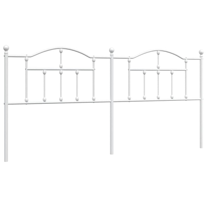 Tăblie de pat de schimb metalică, alb, 200 cm WALTI