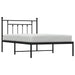 Cadru de pat din metal cu tăblie, negru, 100x200 cm - WALTI WALTI