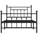 Cadru pat metalic cu tăblii de cap/picioare, negru, 107x203 cm - WALTI WALTI