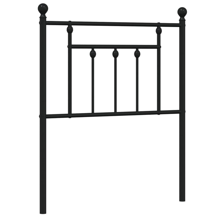 Tăblie de pat de schimb metalică, negru, 75 cm WALTI