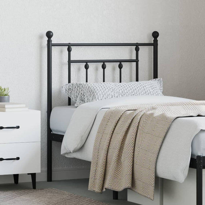 Tăblie de pat de schimb metalică, negru, 75 cm WALTI