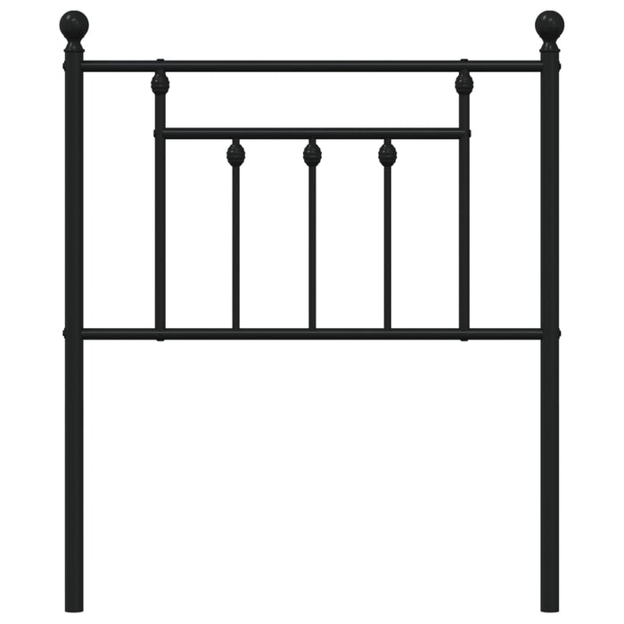 Tăblie de pat de schimb metalică, negru, 75 cm WALTI