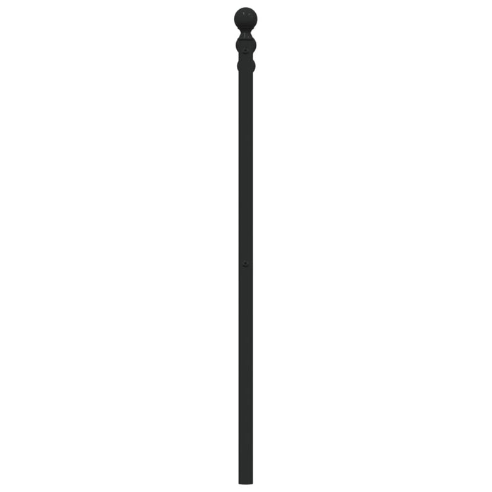 Tăblie de pat de schimb metalică, negru, 75 cm WALTI