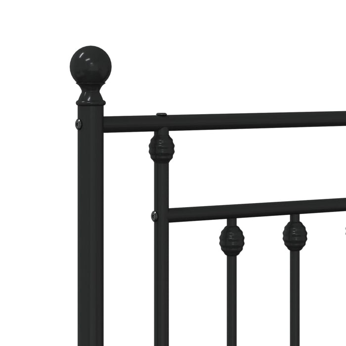 Tăblie de pat de schimb metalică, negru, 75 cm WALTI
