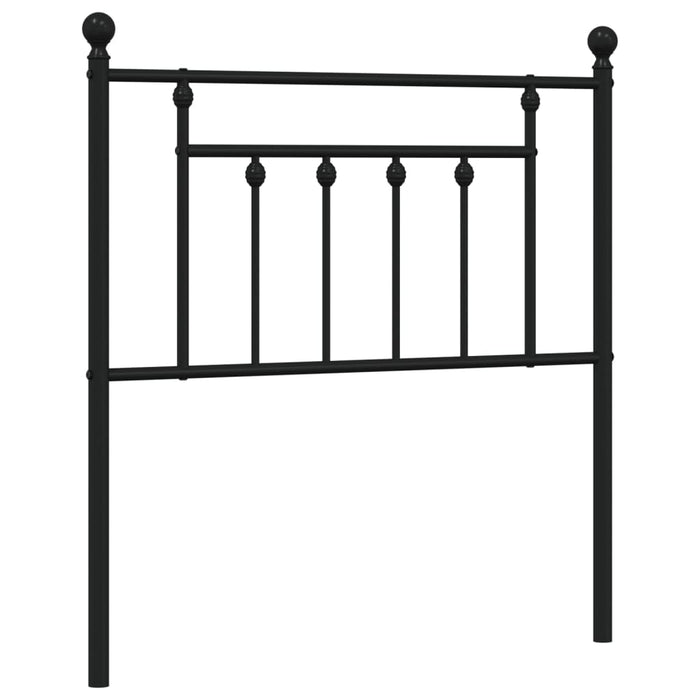 Tăblie de pat de schimb metalică, negru, 80 cm - WALTI WALTI