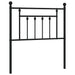 Tăblie de pat de schimb metalică, negru, 80 cm - WALTI WALTI