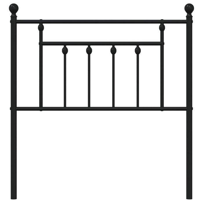 Tăblie de pat de schimb metalică, negru, 80 cm - WALTI WALTI