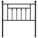 Tăblie de pat de schimb metalică, negru, 80 cm - WALTI WALTI