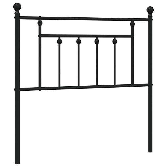 Tăblie de pat de schimb metalică, negru, 90 cm WALTI