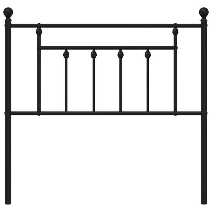 Tăblie de pat de schimb metalică, negru, 90 cm WALTI