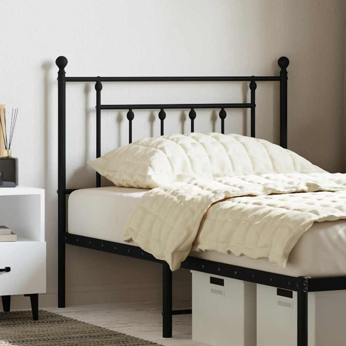 Tăblie de pat de schimb metalică, negru, 90 cm WALTI