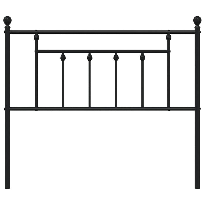 Tăblie de pat metalică, negru, 100 cm - WALTI WALTI