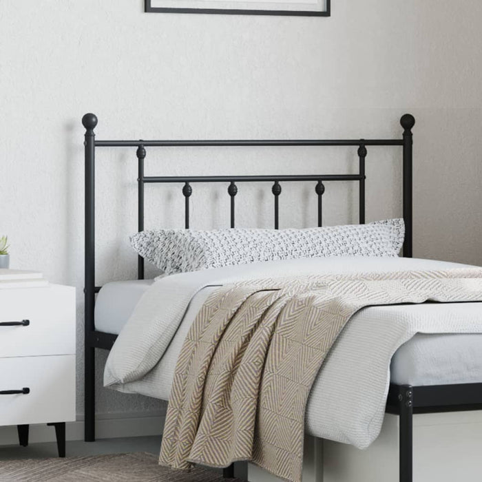 Tăblie de pat de schimb metalică, negru, 107 cm WALTI
