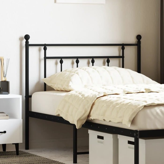 Tăblie de pat de schimb metalică, negru, 107 cm WALTI