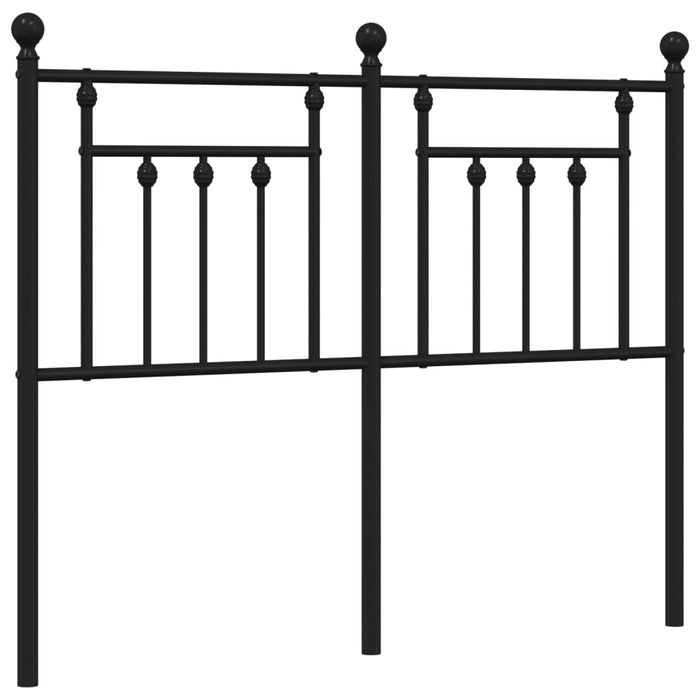 Tăblie de pat de schimb metalică, negru, 120 cm WALTI