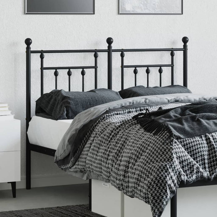 Tăblie de pat de schimb metalică, negru, 120 cm WALTI