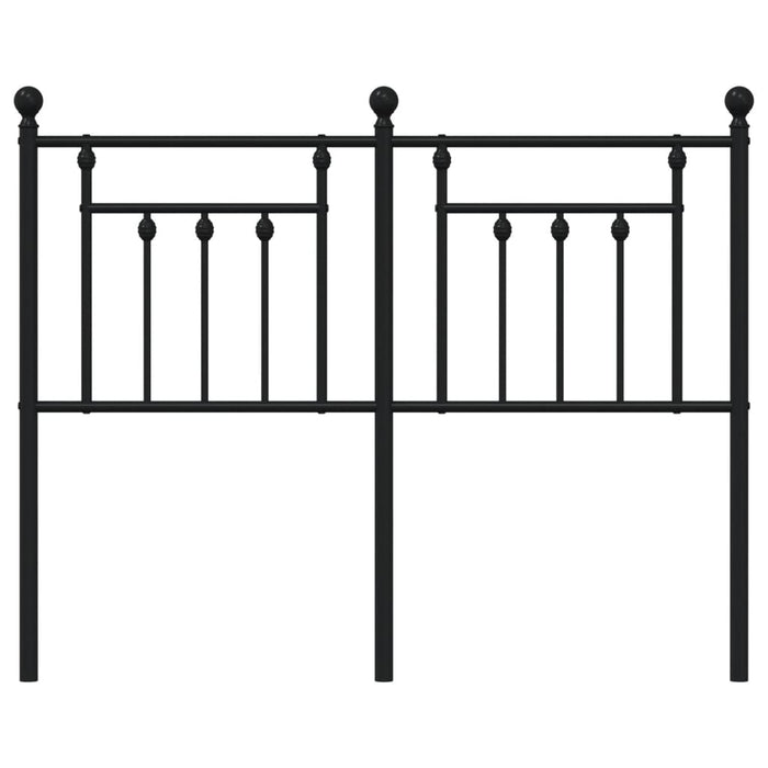 Tăblie de pat de schimb metalică, negru, 120 cm WALTI