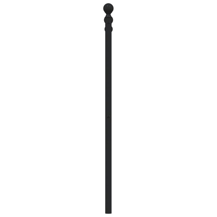 Tăblie de pat de schimb metalică, negru, 120 cm WALTI