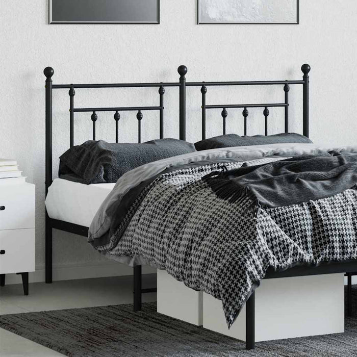 Tăblie de pat de schimb metalică, negru, 140 cm - WALTI WALTI