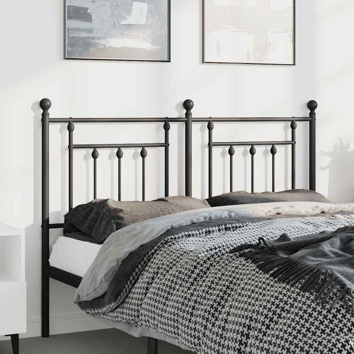 Tăblie de pat de schimb metalică, negru, 150 cm WALTI