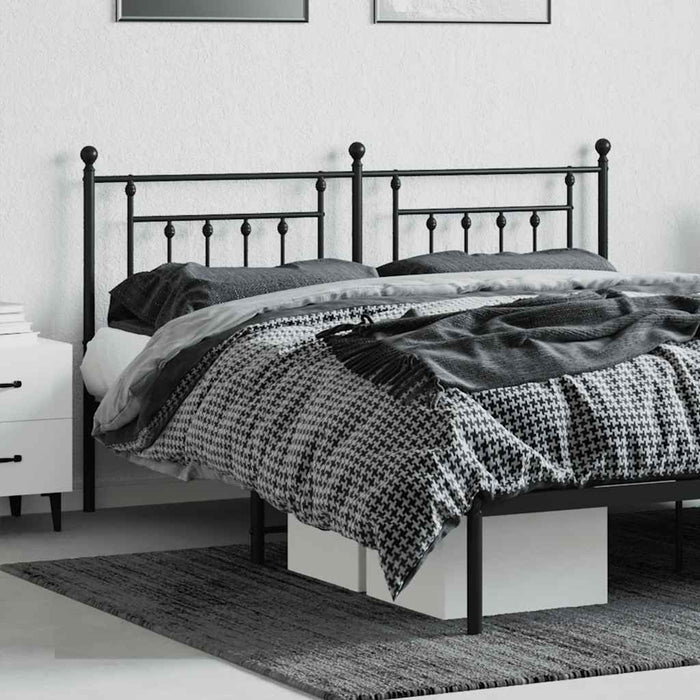 Tăblie de pat de schimb metalică, negru, 160 cm WALTI