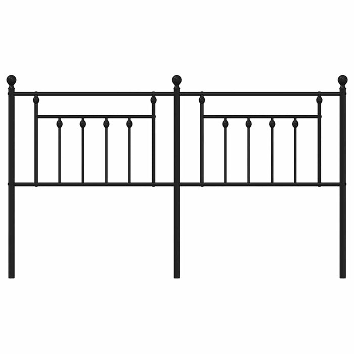 Tăblie de pat de schimb metalică, negru, 160 cm WALTI