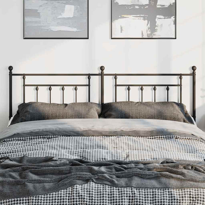 Tăblie de pat de schimb metalică, negru, 180 cm WALTI