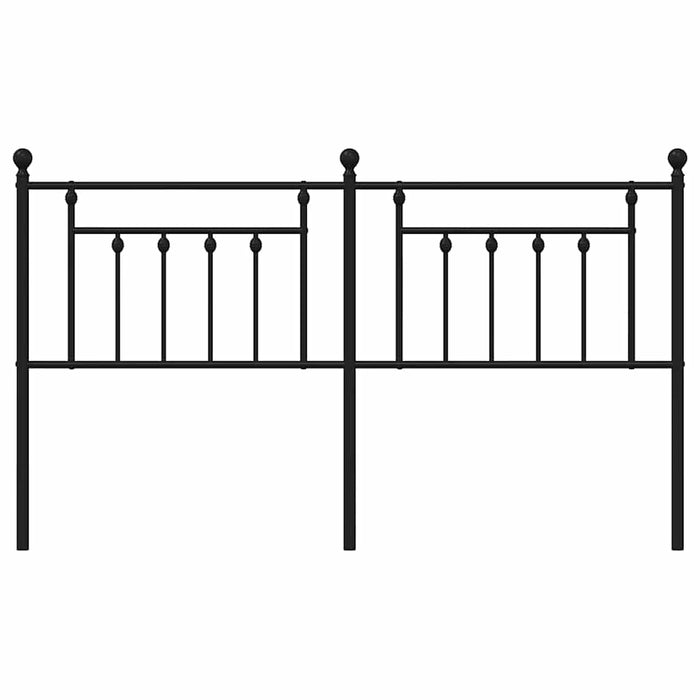 Tăblie de pat de schimb metalică, negru, 180 cm WALTI