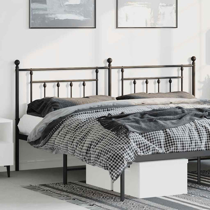 Tăblie de pat de schimb metalică, negru, 180 cm WALTI