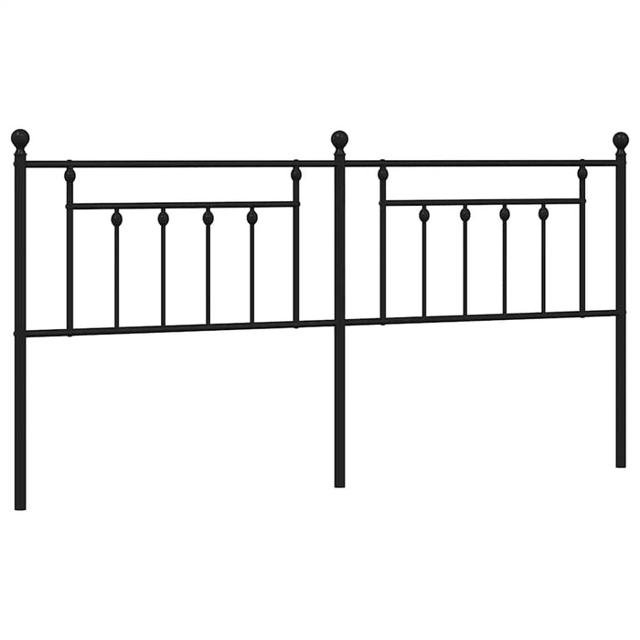 Tăblie de pat de schimb metalică, negru, 193 cm WALTI