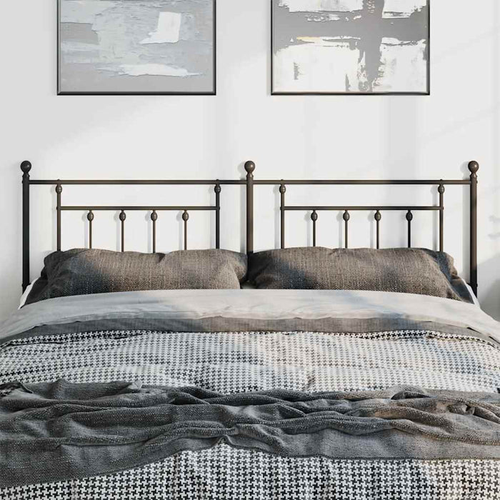 Tăblie de pat de schimb metalică, negru, 193 cm WALTI