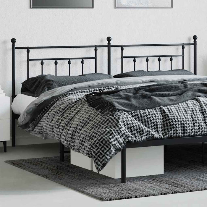 Tăblie de pat de schimb metalică, negru, 200 cm WALTI