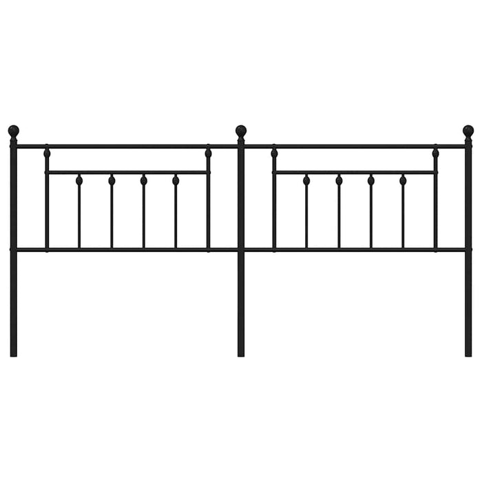 Tăblie de pat de schimb metalică, negru, 200 cm WALTI