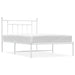 Cadru de pat din metal cu tăblie, alb, 100x200 cm - WALTI WALTI